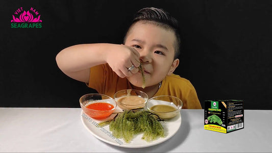 What are the benefits of sea grapes for children?