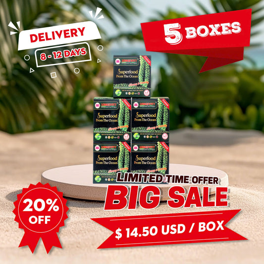 LONGVITY SEA GRAPES 5 BOXES - Trial