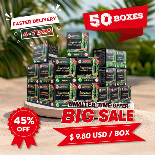 LONGVITY SEA GRAPES 50 BOXES - Best Saving